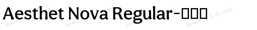 Aesthet Nova Regular字体转换